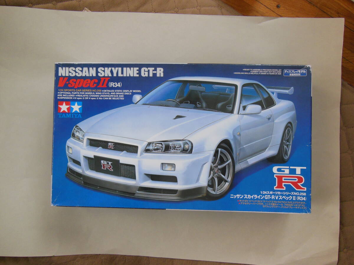 TAMIYA nissan skylain GT-R R34 new goods not yet constructed 