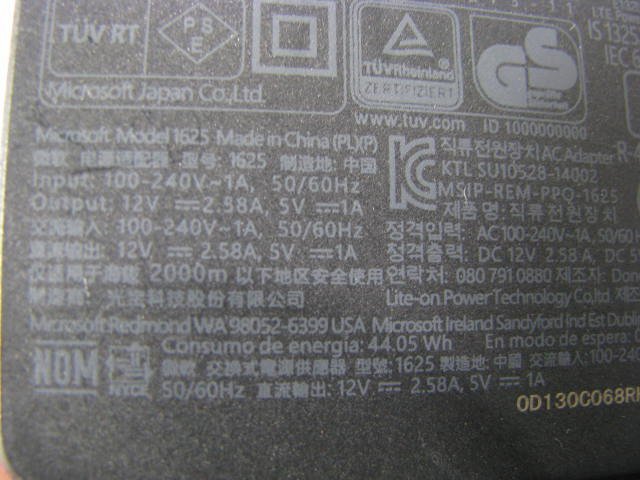 KA4678/AC adaptor 10 piece /Microsoft 1625 etc. 