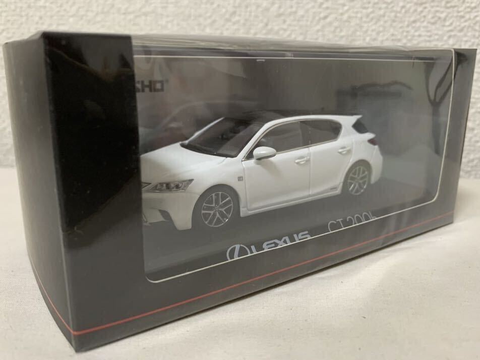 ◆未展示品！1/43 レクサス / LEXUS CT200h F SPORT ブラック / ホワイトノーヴァ ガラスフレーク_画像6