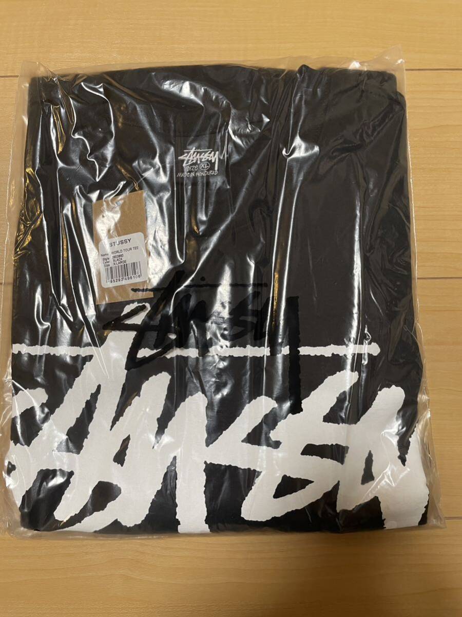 Stussy World Tour SS24 Tee Blackステューシー ワールドツアー SS24 Tシャツ ブラックTシャツ 黒 XL_画像1