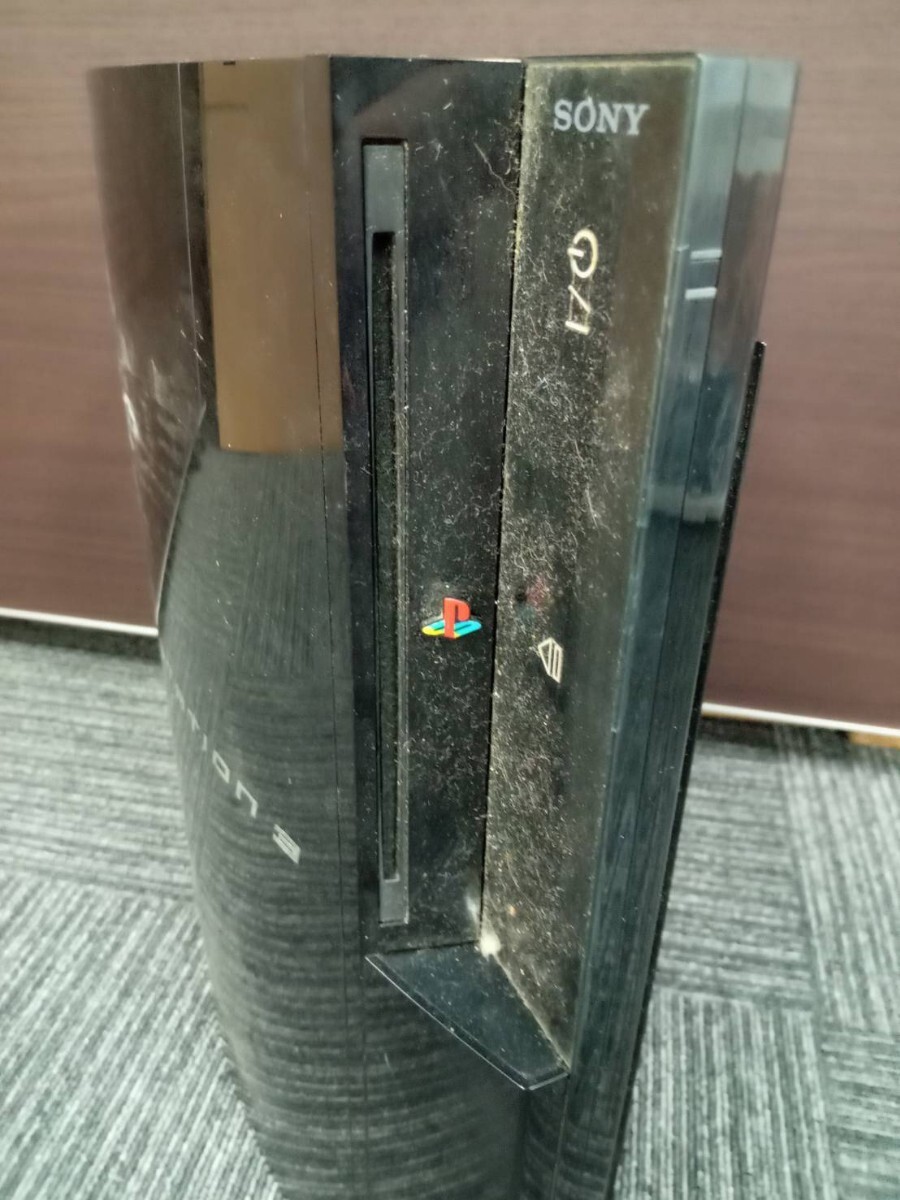 大村4月No.54 ゲーム機 SONY ソニー PlayStation3 本体 動作未確認 ブラック 家庭用ゲーム機 _画像4