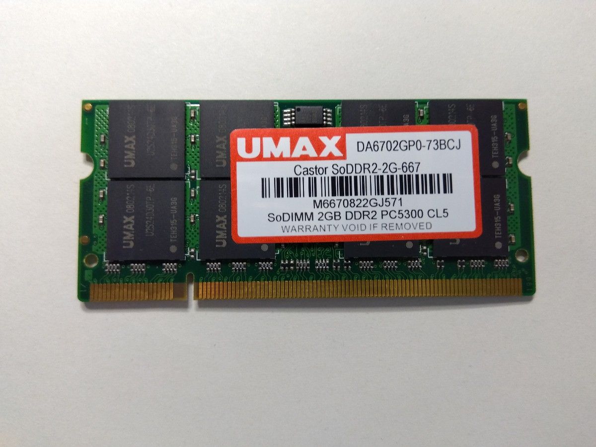 ノートパソコン用 メモリ DDR2 2GB SO-DIMM