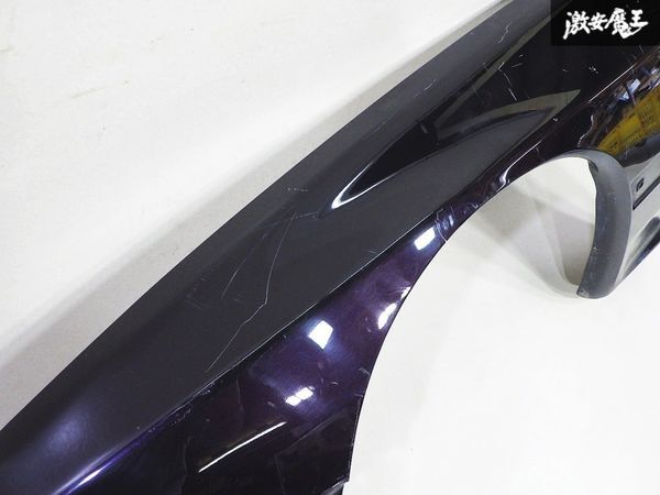 マツダ 純正 FC3S サバンナ RX-7 RX7 フロント フェンダー 紫メタリック系 左 左側 助手席側 即納_画像4