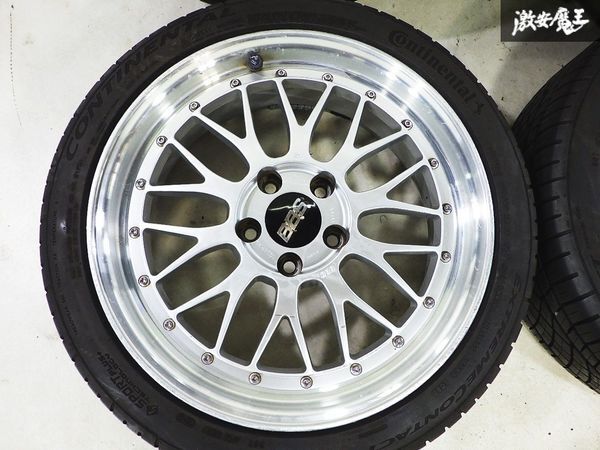 ▲売り切り●BBS LM LM095 LM149 18インチ 7.5J＋45 8.5J＋49 5穴 PCD114.3 ホイール 4本セット タイヤ付 クラウン マークX IS GS レクサス_画像3