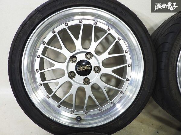 ▲売り切り●BBS LM LM095 LM149 18インチ 7.5J＋45 8.5J＋49 5穴 PCD114.3 ホイール 4本セット タイヤ付 クラウン マークX IS GS レクサス_画像4