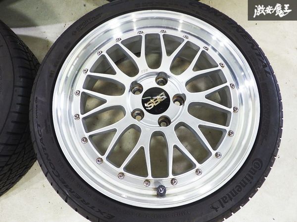 ▲売り切り●BBS LM LM095 LM149 18インチ 7.5J＋45 8.5J＋49 5穴 PCD114.3 ホイール 4本セット タイヤ付 クラウン マークX IS GS レクサス_画像2