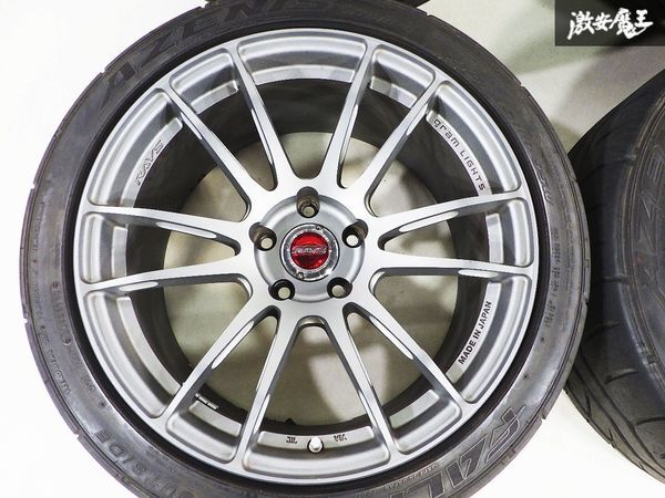 ●RAYS レイズ グラムライツ 57XTREME 18インチ 9.5J +22 PCD114.3 5穴 アルミ ホイール 2019年 275/35R18 シルビア スカイライ JZX100_画像3