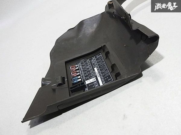 日産 純正 S13 シルビア ロアパネル ダッシュサイドパネル ヒューズボックス 右 右側 運転席 足元 内装 茶色系 66900-35F00 RPS13 180SX_画像7