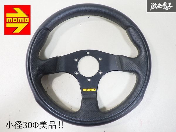 Yahoo!オークション - 美品 小径30Φ MOMO モモ レザー ハンドル Yahoo!オークション - 美品 小径30Φ MOMO モモ レザー ハンドル