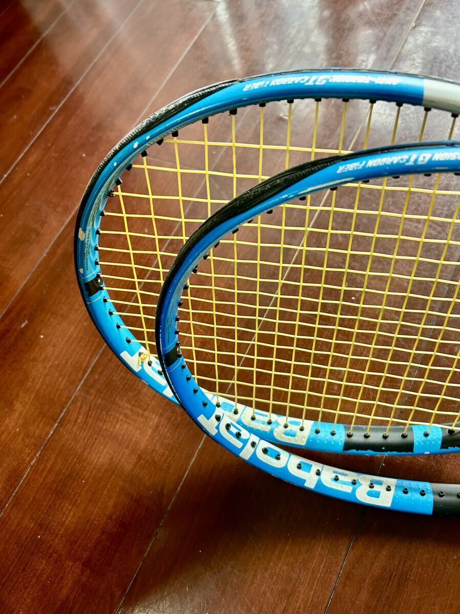 バボラ テニス ラケット Babolat ピュアドライブ 2018 中古 2本 送料無料 PURE DRIVE_画像3