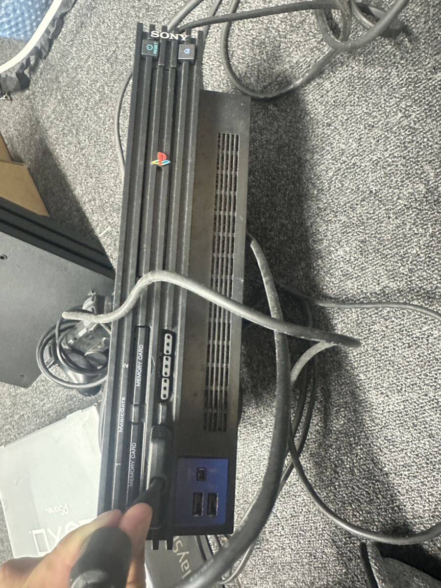 【中古】[ジャンク] ソニー PS2 本体 コントローラー ネットワークアダプタ ソフト付き プレステ SCPH-39000 SONY_画像3