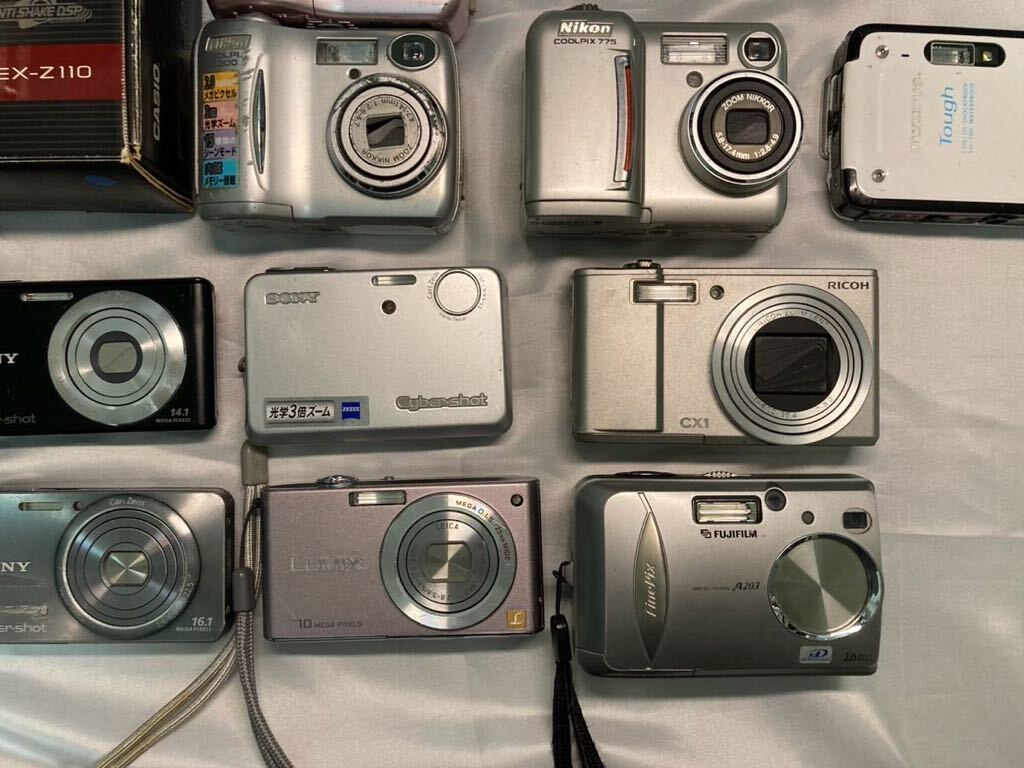 まどめ売りデジタルカメラ CASIO Canon Panasonic EXILIM FUJIFILM RICOH 14台デジタルカメラまとめ_画像5