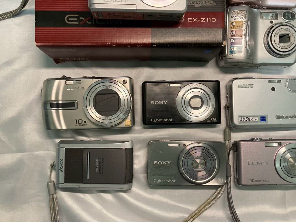 まどめ売りデジタルカメラ CASIO Canon Panasonic EXILIM FUJIFILM RICOH 14台デジタルカメラまとめ_画像3
