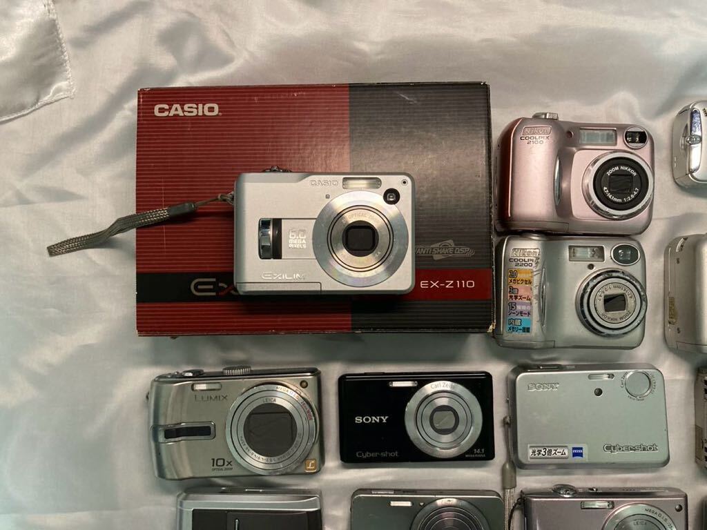 まどめ売りデジタルカメラ CASIO Canon Panasonic EXILIM FUJIFILM RICOH 14台デジタルカメラまとめ_画像2