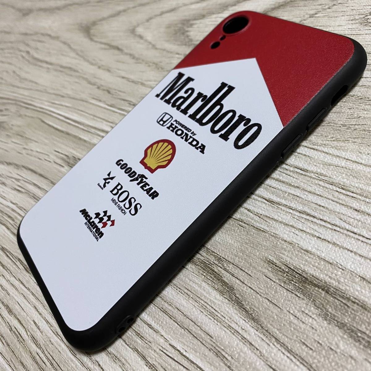 マールボロ マクラーレン ホンダ iPhone XR ケース F1 McLaren Honda マルボロ アイルトン・セナ スマホ_画像2