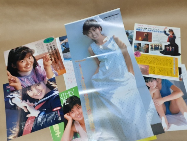 スケバン刑事 南野陽子 ナンノちゃん 雑誌グラビアページ切り抜き 生写真 レコード色々セットの画像8