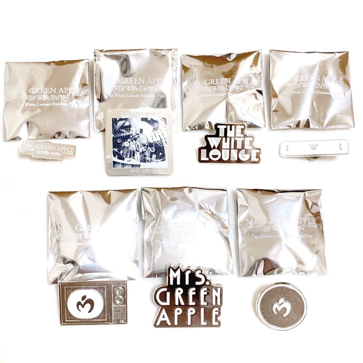 Mrs GREEN APPLE ミセス ホワイトラウンジ ピンズ ピンバッジ Mrs GREEN APPLE ミセス ホワイトラウンジ ピンズ ピンバッジ