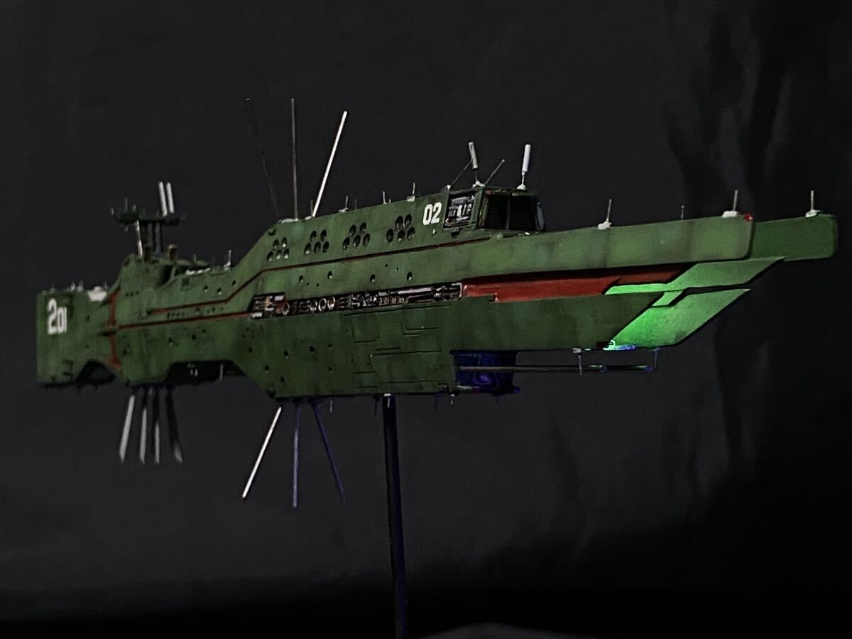 銀河英雄伝説 1/5000 アルバクリエイツ製 自由惑星同盟軍 第2艦隊旗艦「パトロクロス」var3「新たなる戦いの序曲」版 艦船模型完成品の画像10