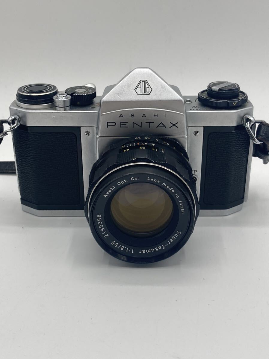 PENTAX S2 ASAHI ペンタックス フィルムカメラ ボディ、AUTO-Takumar 1:2/55レンズセット　中古品_画像2