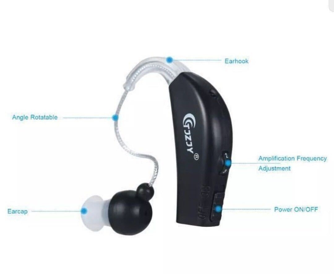 新品 送料無料 最安値 補聴器 集音器 両耳ペア 新品未使用 高音質 充電式 耳掛け補聴器 軽度〜高度用