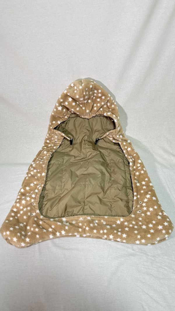  Miki House mikihouse protection against cold 4way Carry cape beige reversible 