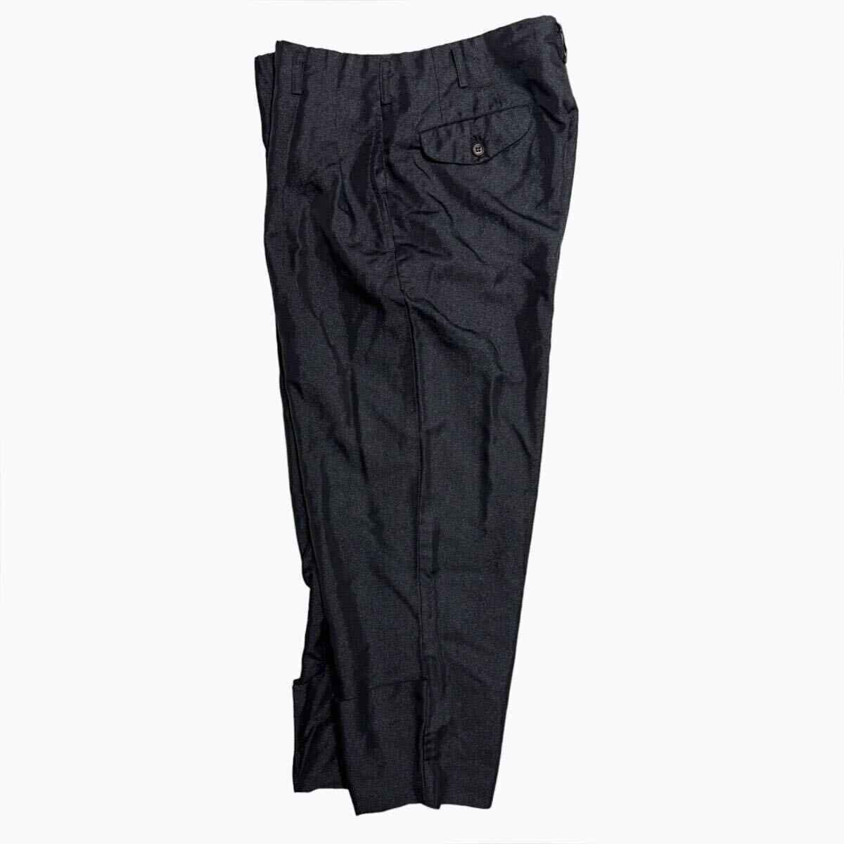 ポリエステル縮絨 2タックパンツ 山口一郎 KREVA スラックス コムデギャルソンオムプリュスHOMME PLUS 19AW 2019AW Boiled Polyester Pants_画像、説明文の転載・加工、編集利用禁止。