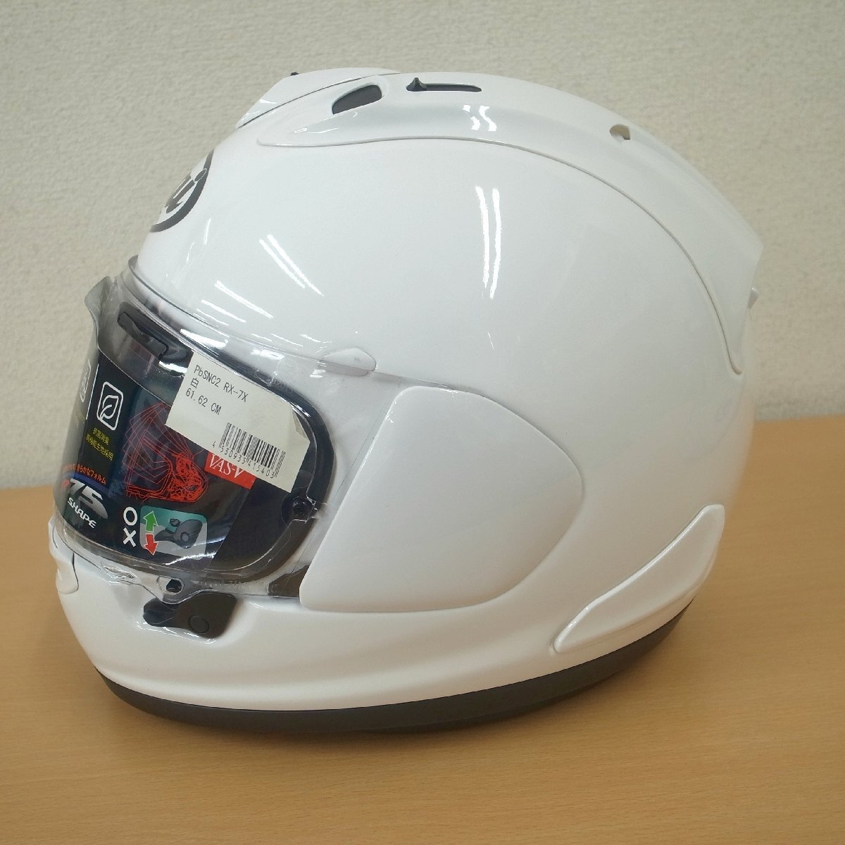 1円～ Arai アライ ヘルメット RX-7X 白 61.62cmの画像3