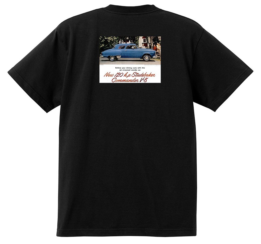 アドバタイジング スチュードベイカー 2403 黒 Ｔシャツ 1952 1951 1950 チャンピオン コマンダー_画像1