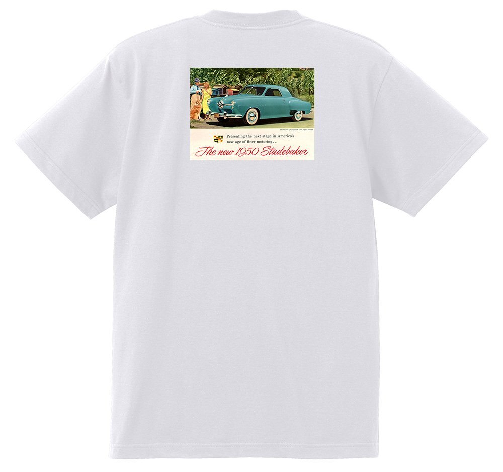 アドバタイジング スチュードベイカー 2392 白 Ｔシャツ 1952 1951 1950 チャンピオン コマンダー_画像1