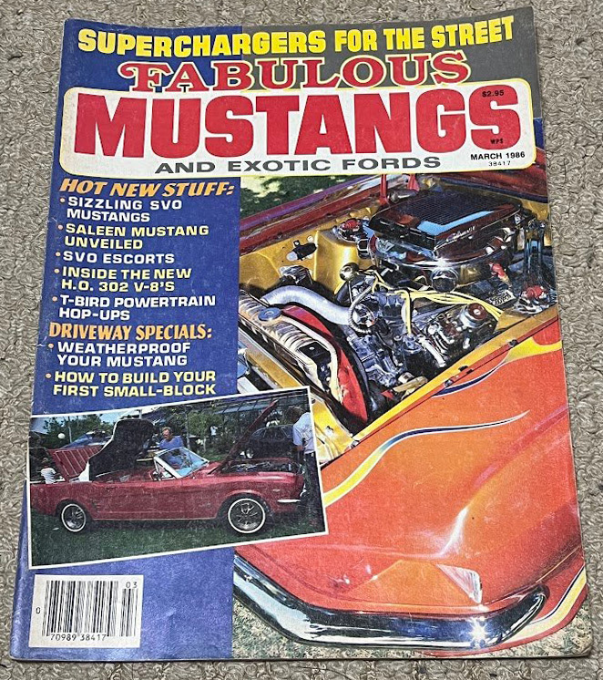 洋書 fabulous mustangs and exotic ford 1986年 3月号 アメ車 ホットロッド ラットロッド マッスルカー V8 マスタング フォード_画像1
