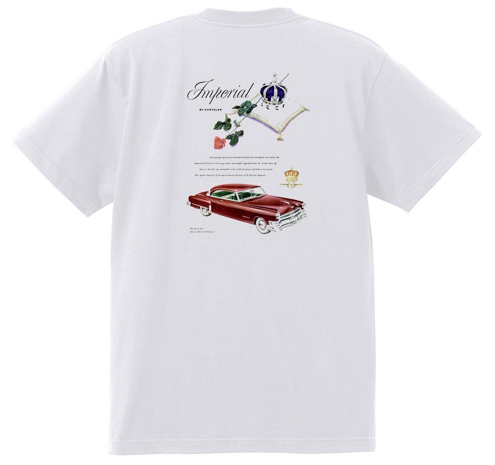 アドバタイジング クライスラー 1626 白 Ｔシャツ 1952 インペリアル ニューヨーカー ニューポート サラトガ ウィンザー ホットロッド_画像1