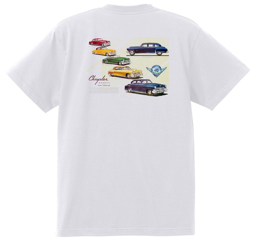 アドバタイジング クライスラー 1621 白 Ｔシャツ 1952 インペリアル ニューヨーカー ニューポート サラトガ ウィンザー ホットロッド_画像1