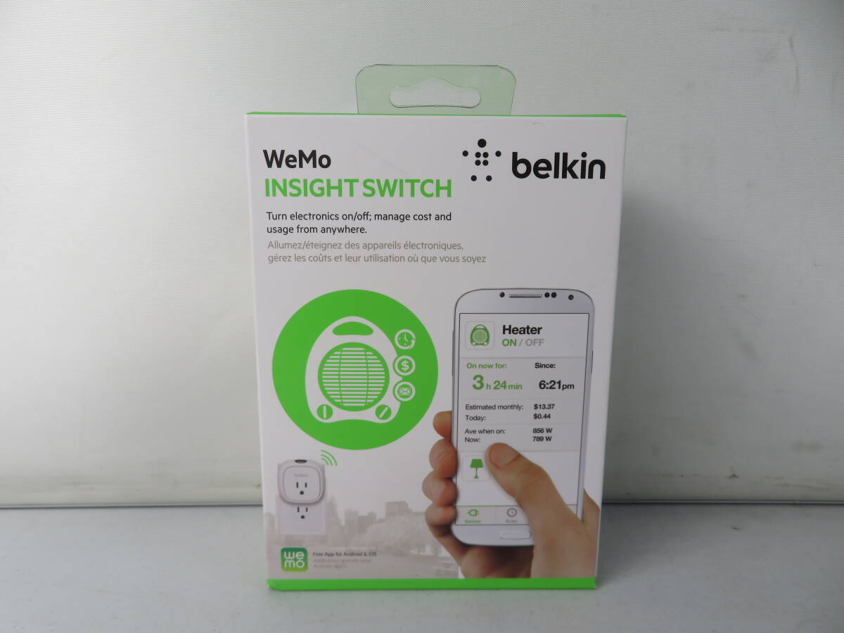 ●U42 ★ 未開封品 belkin WeMo INSIGHT SWITCH 電力使用量モニタ付 インサイト スイッチ ★_画像1