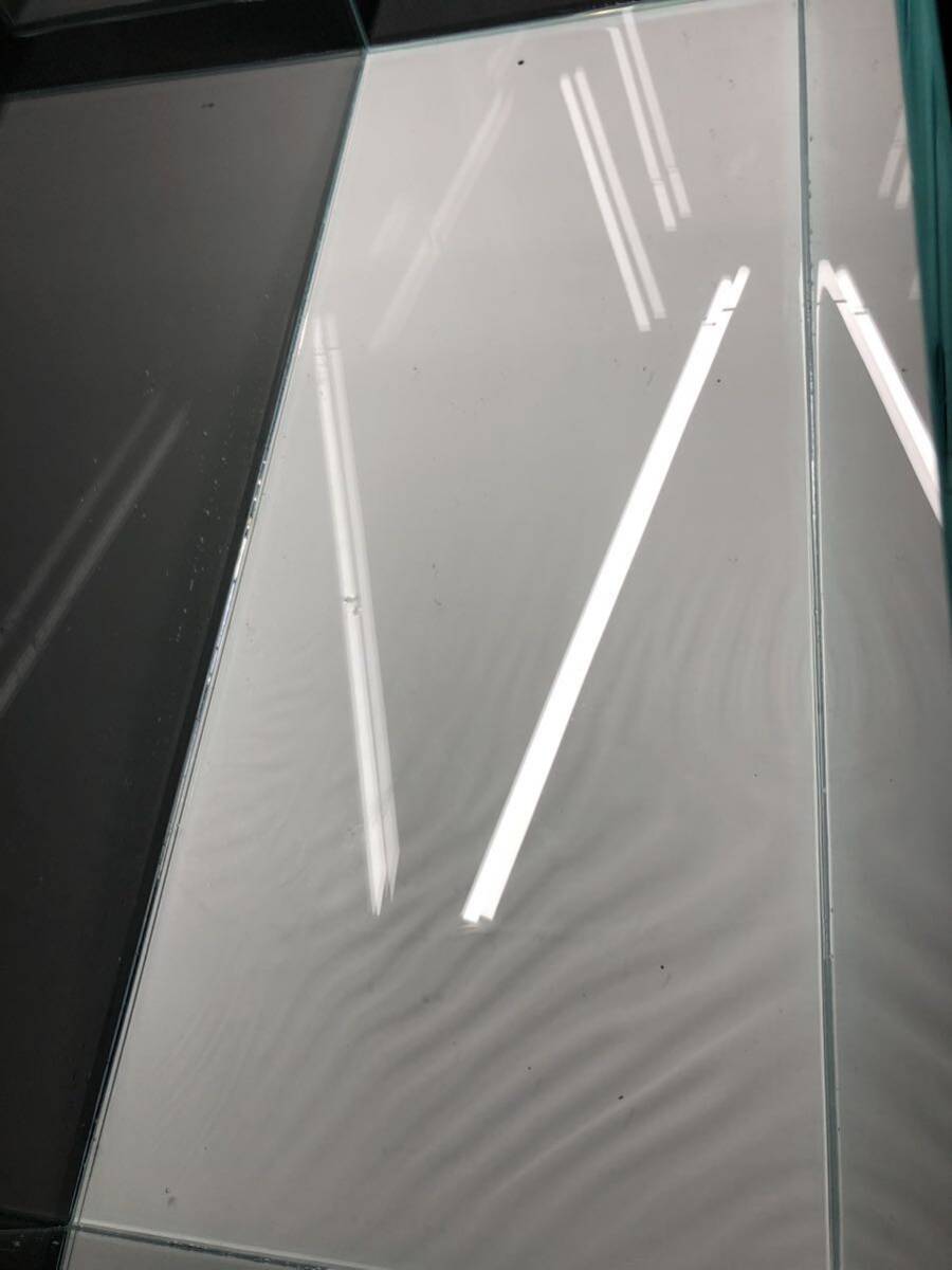 水槽 120cm 超白ガラス フレームレス 新品 W120*D50*H50の画像2