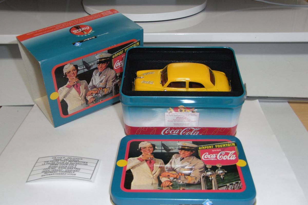 2-A( collector worth seeing commodity )* out of print goods * new goods * solid Solido can case * CHEVROLET 1950 ( Coca Cola )( finest quality beautiful goods )( super valuable goods )