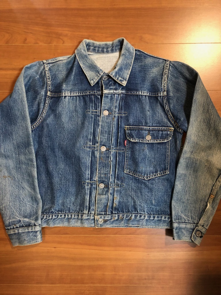 40-50's Levi's リーバイス 506xx 1st ファースト 38 オリジナル ヴィンテージ デニム ジャケット Gジャン ビッグE リペアなし 501 507 xx _画像1