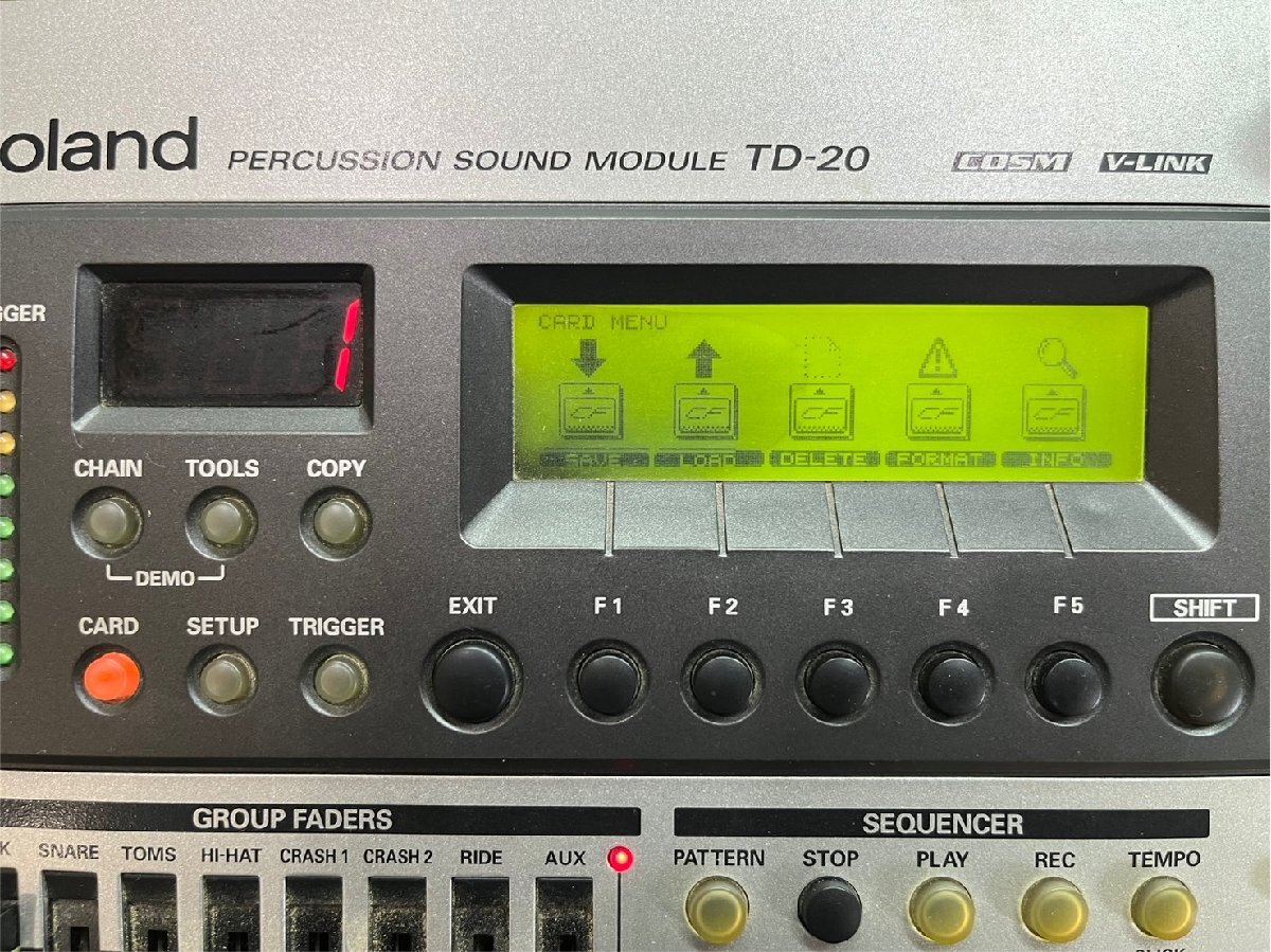 0891 中古品 楽器 電子ドラム Roland TD-20 ローランド 【2個口発送品】の画像7