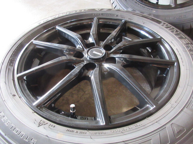 冬用set!! G.Speed (黒) (16x6,5+48 5H/100) バリ溝(DUNLOP WM03) 205/55R16 プリウス カローラ ツーリング WISH レガシィ インプレッサ 他の画像3