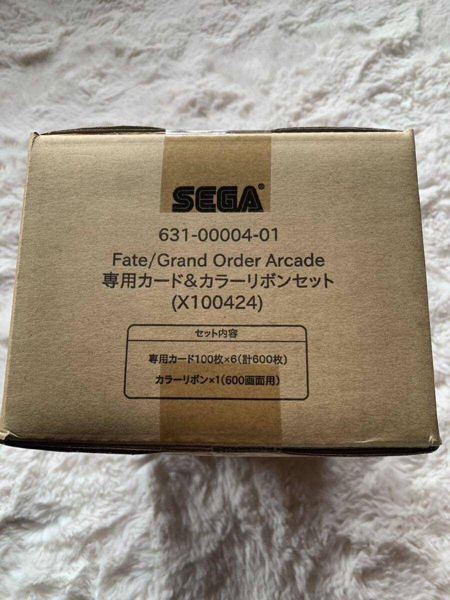 未開封　SEGA セガ　Fate grand order arcade フェイト　グランド　オーダー　アーケード　専用カード&カラーリボンセット_画像3