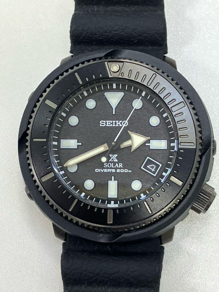 セイコー プロスペックス ダイバー SEIKO PROSPEX V157-0DH0ソーラー式メンズ腕時計 稼働品の画像2