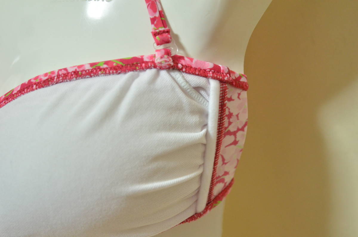 [ free shipping ]*Honey Bonnie* band u bikini * lady's swimsuit * floral print pink * string bread *M*1 point limit *