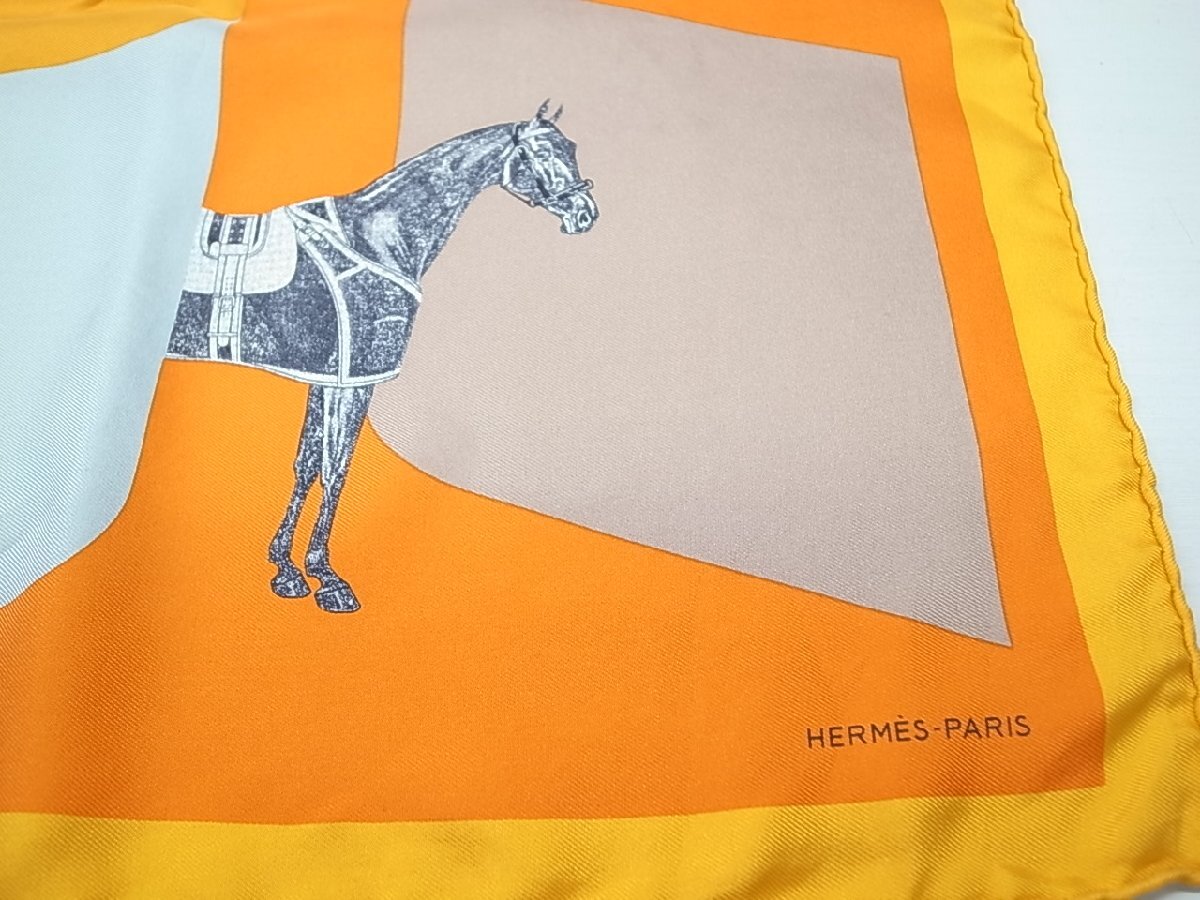 【HERMES】エルメス ガヴロッシュ カレ45 ミニスカーフ「 LA SERPENTINE DE PIER」 セルパンティーヌ ピエール シャルパン_画像3