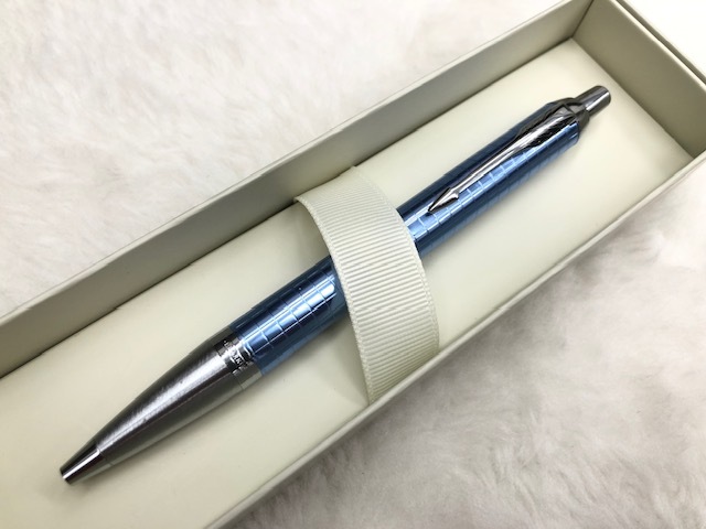 『★美品 PARKER パーカー ボールペン 油性 プレミアムライン ブルー 筆記用具 レターパックプラス発送可』_画像2