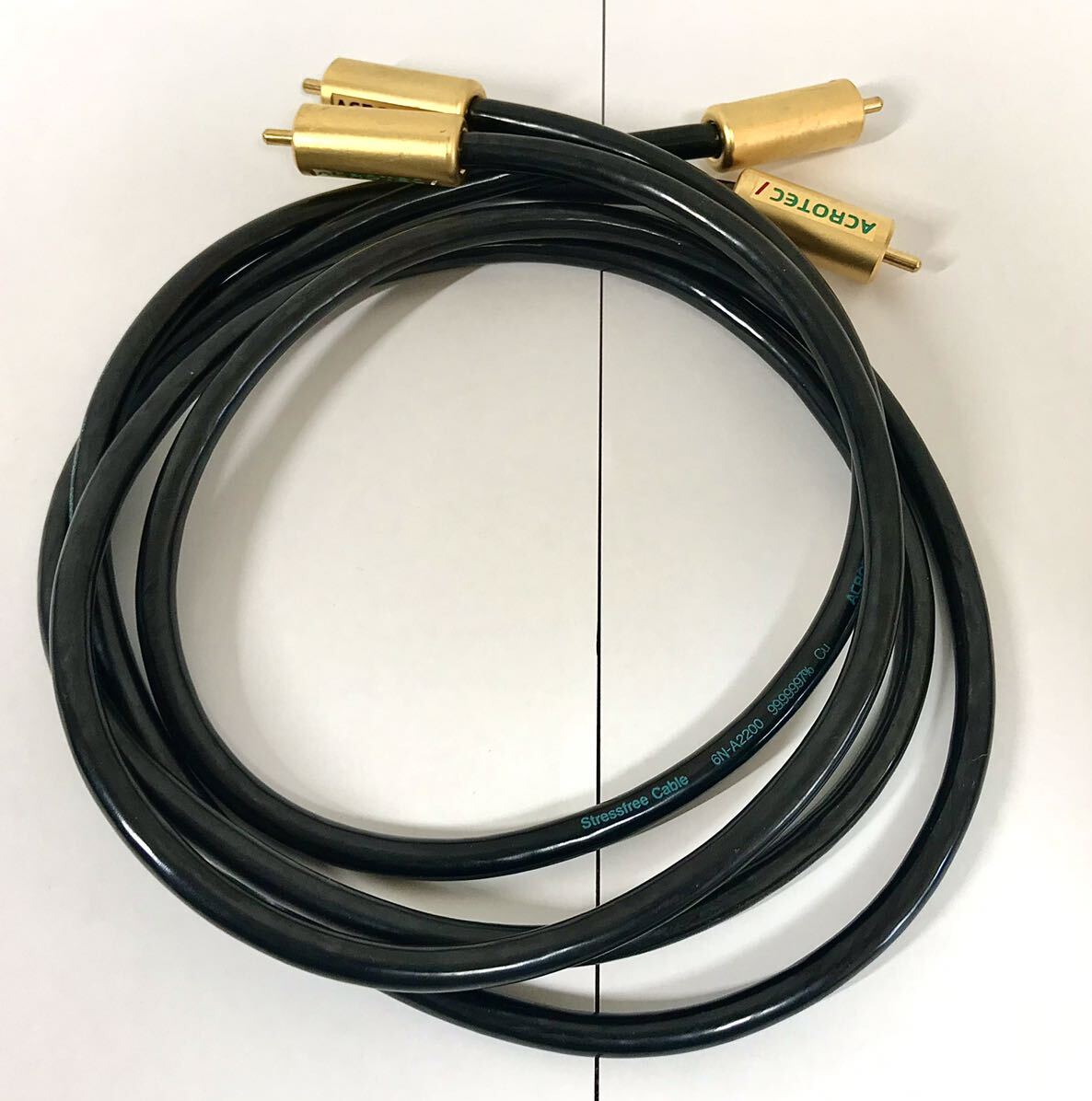 clobox◎ACROTEC アクロテック Stressfree Cable 6N-A2200 1.0m RCAケーブル オーディオアクセサリ