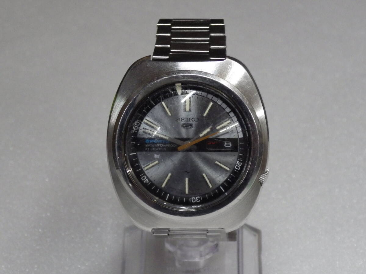 A-74 SEIKO セイコー ファイブ 5スポーツ デイデイト 純正ベルト 7019-6030 21石 自動巻 腕時計の画像1