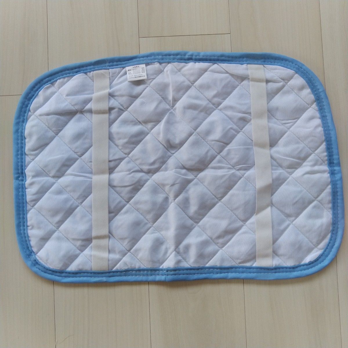 さらさら 接触冷感 丸洗い可能 枕パッド 快眠快適 ピローパット 35×50cm マリンブルー 枕ゴムベルト付き 