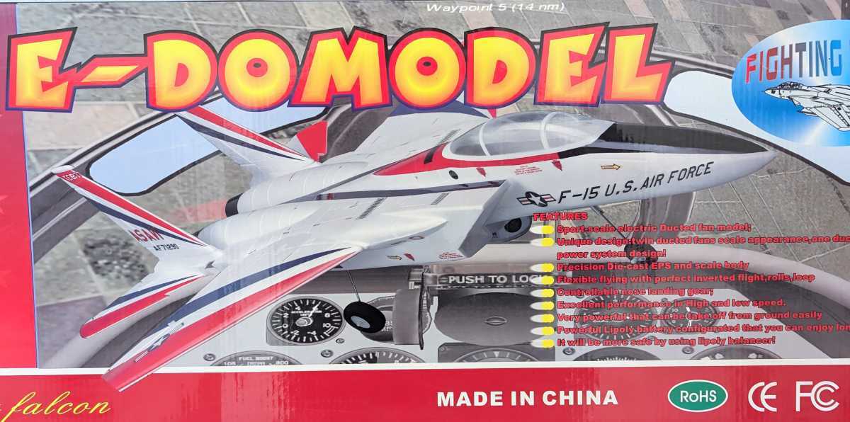 #E-DOMODEL F-15 Eagle DF64mm duct machine mechanism attached ARF kit total length 1100mm overall width 740mm#12649