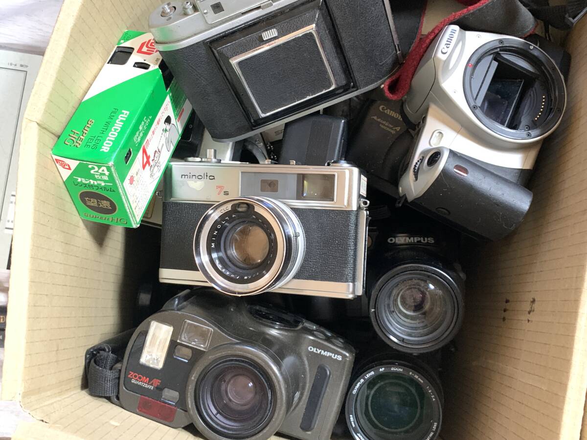 おまとめ フィルムカメラ 約24kg Canon キャノン MINOLTA ミノルタ オリンパス 他 コンパクト カメラ レンジファインダー 一眼 4995_画像5