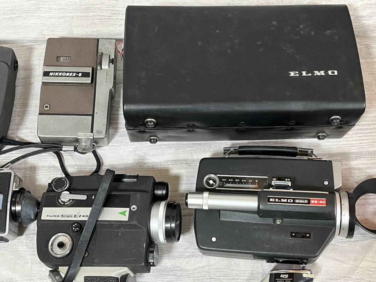 おまとめ 8ミリ フィルムカメラ 11台 FUJICA フジカ ELMO エルモ 204T NIKKOREX-8 ニコン Canon キャノン 8-3 他 ムービーカメラ シネ 5010_画像3