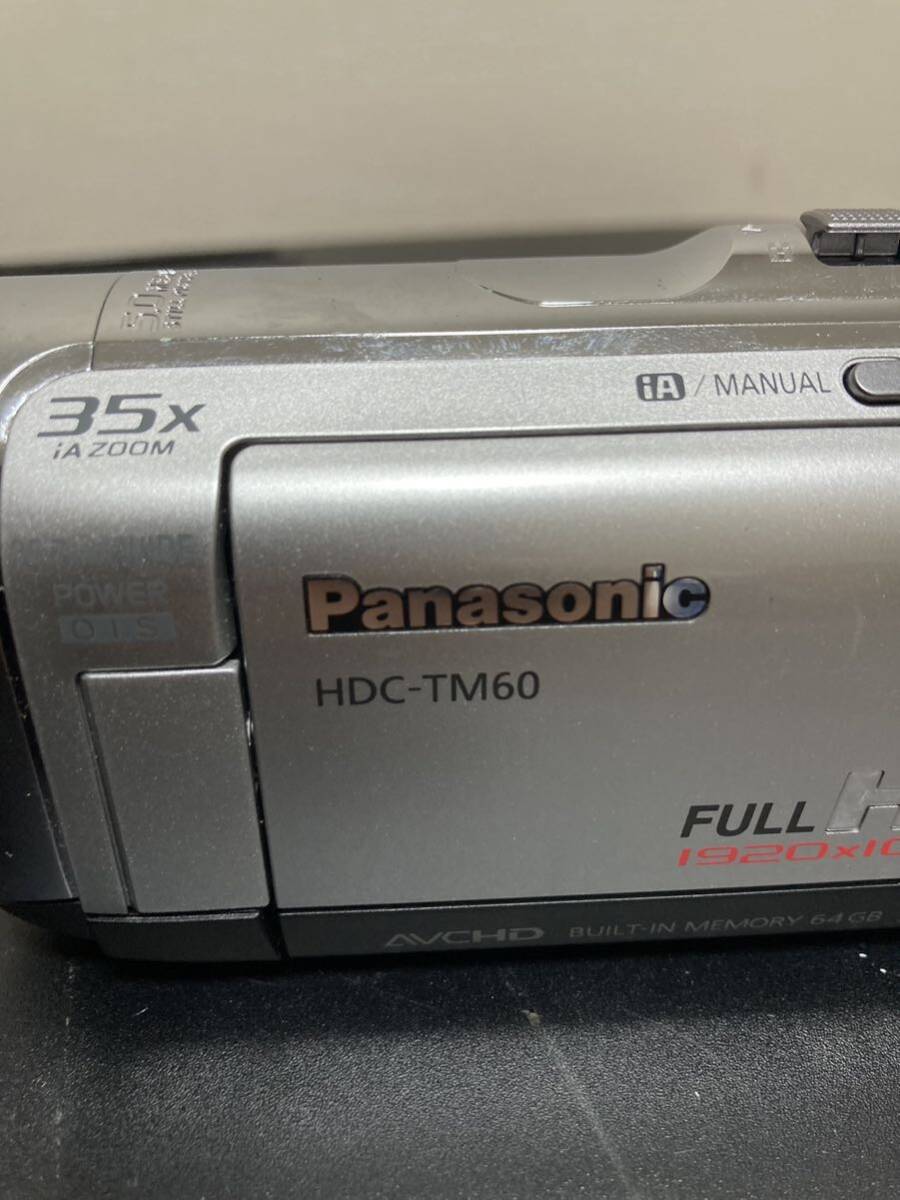 【動作未確認】Panasonic パナソニック HDC-TM60 S FULL HD 1920-1080 2010年製 35.7mm 5.0 mega pixel 中古の画像8